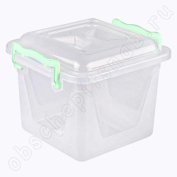 Пластиковый контейнер пищевой с крышкой 4 литра (200*220*170мм) М1021
