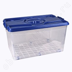 Пластиковый контейнер для хранения с крышкой 50 л. (580*385*315мм) М3116