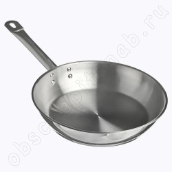 Сковорода из нержавеющей стали для индукции (240*50мм) КТ-ОБ-СН-24