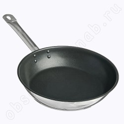 Сковорода антипригарная из нержавеющей стали для индукции (280*60мм) КТ-ОБ-СА-28