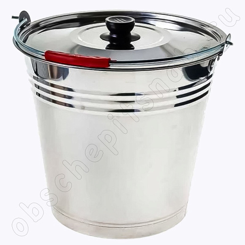 Ведро с крышкой из нержавеющей стали 10 л (280*270мм) AST-002-ВД-10 Ведро с крышкой из нержавеющей стали 10 л (280*270мм) AST-002-ВД-10