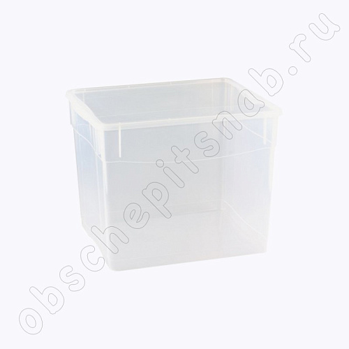 Ящик универсальный пластик 34 л. прозрачный (400*335*315 мм) с крышкой Ящик универсальный пластик 34 л. прозрачный (400*335*315 мм) с крышкой
