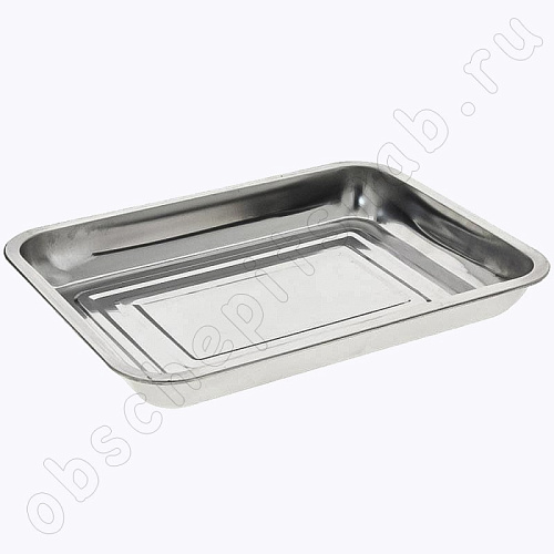 Лоток противень из нержавеющей стали 360*270*48мм Luxstahl кт164 Лоток противень из нержавеющей стали 360*270*48мм Luxstahl кт164