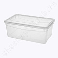 Ящик с крышкой универсальный 5 л., пластик (330*190*120 мм) Кристалл Ящик с крышкой универсальный 5 л., пластик (330*190*120 мм) Кристалл