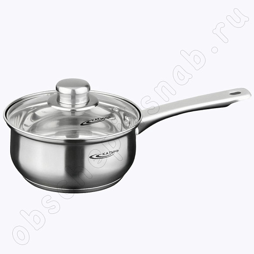 Ковш с крышкой из нержавеющей стали 1,8 л. ГРЕТТА (160мм) KT04-D-К Ковш с крышкой из нержавеющей стали 1,8 л. ГРЕТТА (160мм) KT04-D-К